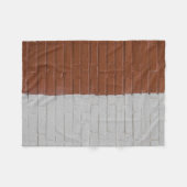 Bruine en witte betonwand fleece deken (Voorkant (Horizontaal))