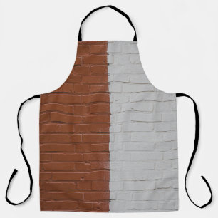 Bruine en witte betonwand schort