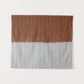 Bruine en witte betonwand wandkleed (Voorkant (horizontaal))