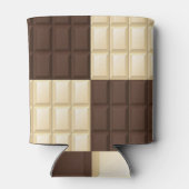 Bruine en witte chocolade blikjeskoeler (Achterkant)