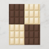 Bruine en witte chocolade briefkaart (Voorkant)