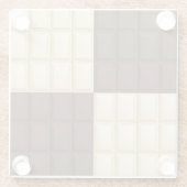 Bruine en witte chocolade glazen onderzetter (Achterkant)