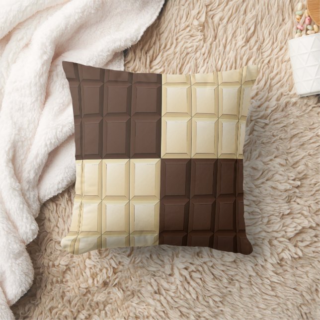 Bruine en witte chocolade kussen (Deken)