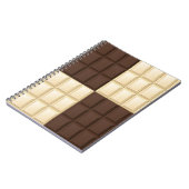 Bruine en witte chocolade notitieboek (Linkerzijde)