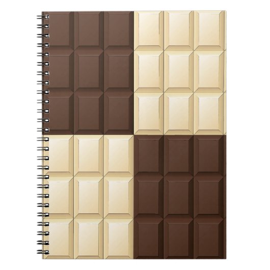 Bruine en witte chocolade notitieboek (Voorkant)