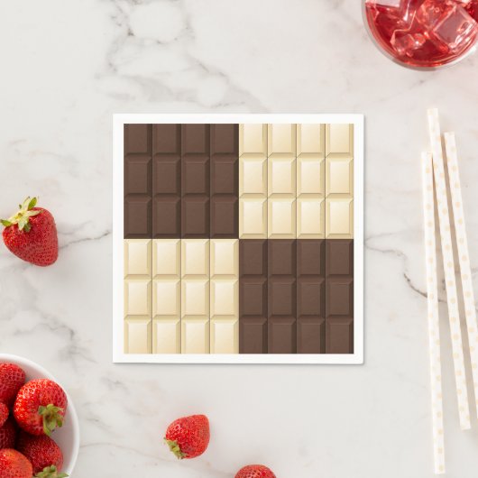 Bruine en witte chocolade servet (Insitu)