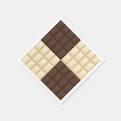 Bruine en witte chocolade servet (Hoek)