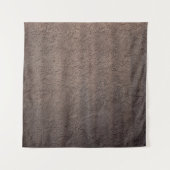 Bruine en witte florale textiel wandkleed (Voorkant)