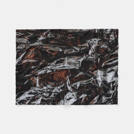 Bruine en witte gedroogde bladeren fleece deken (Voorkant (Horizontaal))