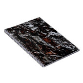 Bruine en witte gedroogde bladeren notitieboek (Rechterzijde)