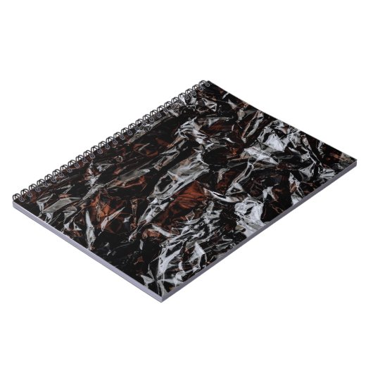 Bruine en witte gedroogde bladeren notitieboek (Linkerzijde)