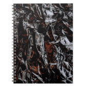 Bruine en witte gedroogde bladeren notitieboek (Voorkant)