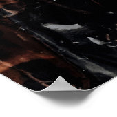 Bruine en witte gedroogde bladeren poster (Hoek)