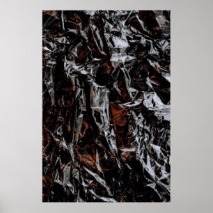Bruine en witte gedroogde bladeren poster