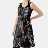 Bruine en witte gedroogde bladeren schort (Insitu)