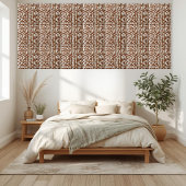 Bruine en witte geometrische geruite Tegel Tegeltje