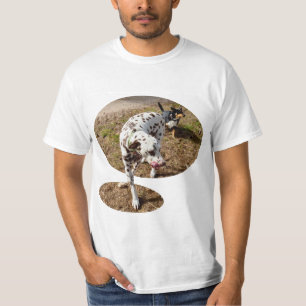 Bruine en witte heilige Dalmatiaan, T-shirt