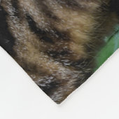 Bruine en witte kat fleece deken (Hoek)