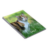 Bruine en witte kat notitieboek (Rechterzijde)