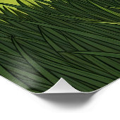 Bruine en witte Koe in een grasveld Perfect Poster (Hoek)