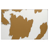 Bruine en witte kow afdrukstructuur stof (Fat Quarter)