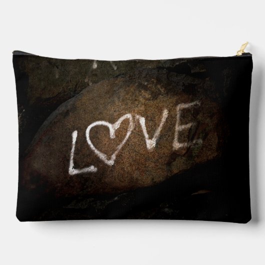 Bruine en witte liefde etui (Achterkant)