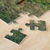 Bruine en witte Longhorn Bull Legpuzzel (Zijkant)