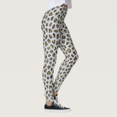 Bruine en witte luipaard leggings (Rechts)