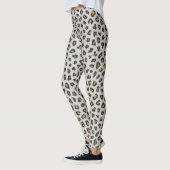 Bruine en witte luipaard leggings (Links)