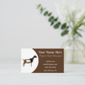Bruine en witte Nigeriaanse dwarf Dairy Goat Visitekaartje (Staand voorkant)