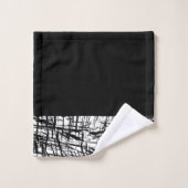 Bruine en witte penseel bad handdoek (Wasdoekje)