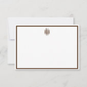 Bruine en witte platte Kaart (Voorkant)