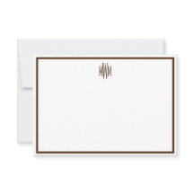 Bruine en witte platte Kaart