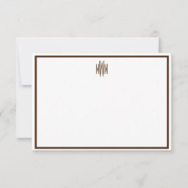 Bruine en witte platte Kaart