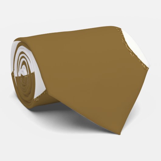 Bruine en witte pooldots stropdas (Opgerold)