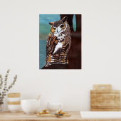 Bruine en witte Poster (Keuken)