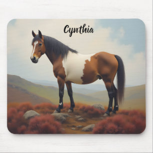 Bruine en witte Shetlandpony Muismat