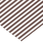 Bruine en witte streep tafelkleed (Gekanteld)