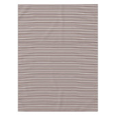 Bruine en witte streep tafelkleed (Voorkant)