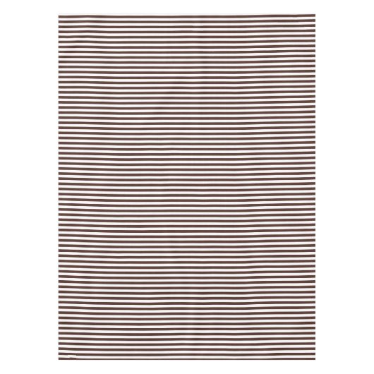 Bruine en witte streep tafelkleed (Voorkant)