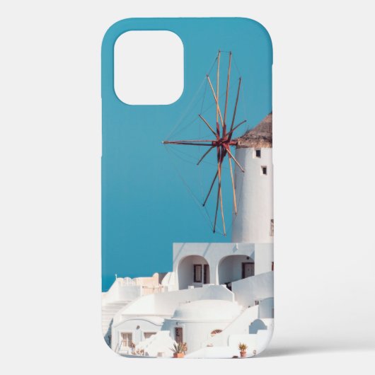 Bruine en witte windmolen Case-Mate iPhone case (Achterkant)