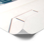 Bruine en witte windmolen poster (Hoek)