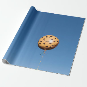 Bruine en zwarte ballon cadeaupapier