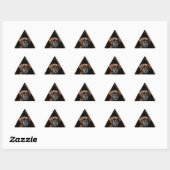 Bruine en zwarte brindle Boxer Lab hond Sticker (Vel)