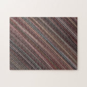 Bruine en zwarte dunne strepen legpuzzel (Horizontaal)