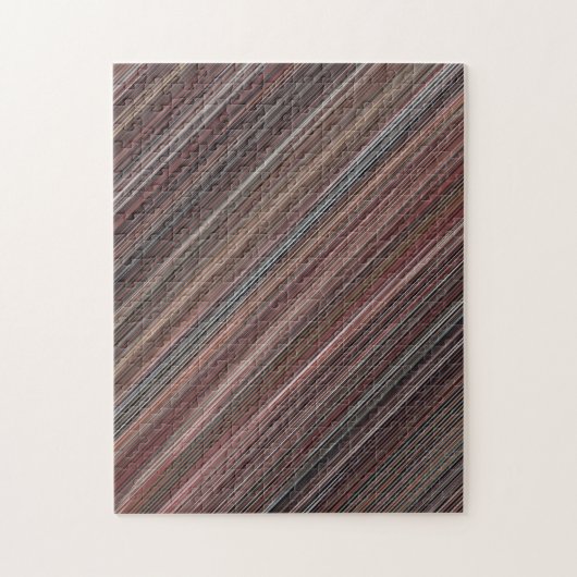 Bruine en zwarte dunne strepen legpuzzel (Verticaal)