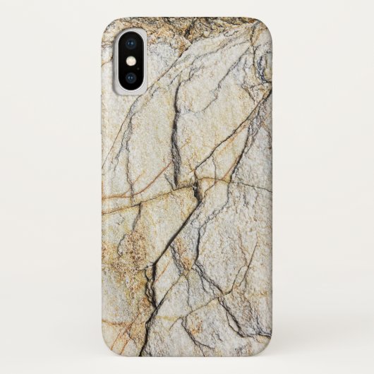 Bruine en zwarte gestructureerde marmeren steen  Case-Mate iPhone case (Achterkant)