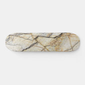 Bruine en zwarte gestructureerde marmeren steen persoonlijk skateboard (Horizontaal)