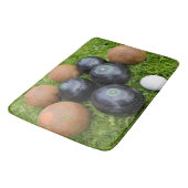 bruine en zwarte grasforel; badmat (Gekanteld)