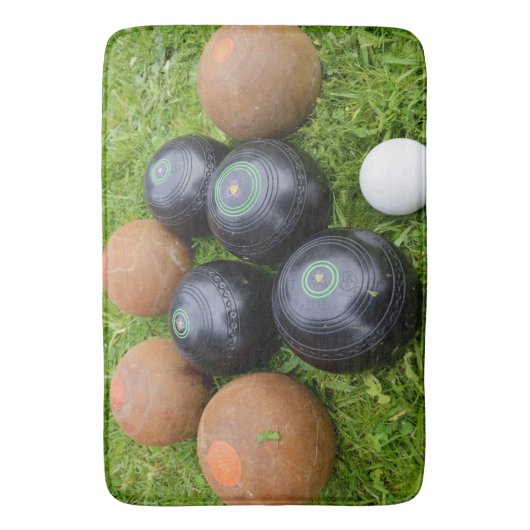  bruine en zwarte grasforel; badmat (Voorkant Verticaal)